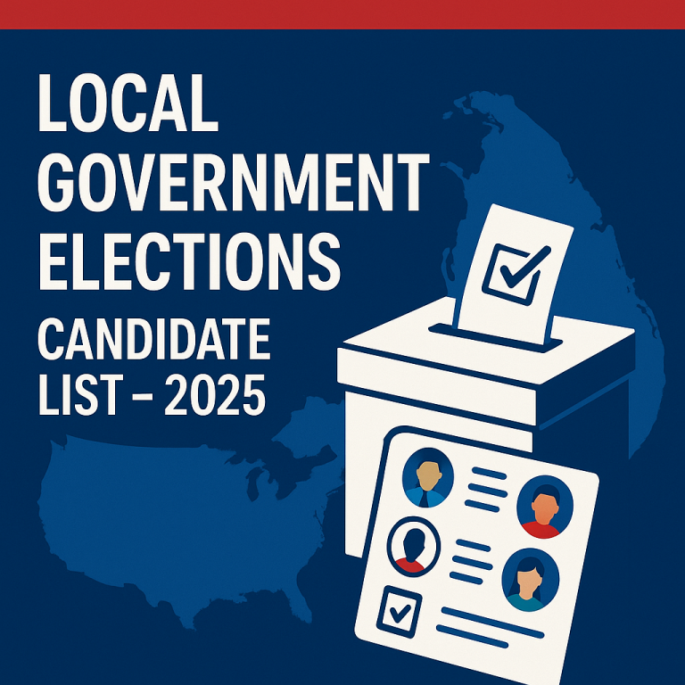 Local Government Elections Candidate List – 2025